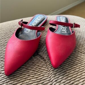 Calvin Klein Red Slides